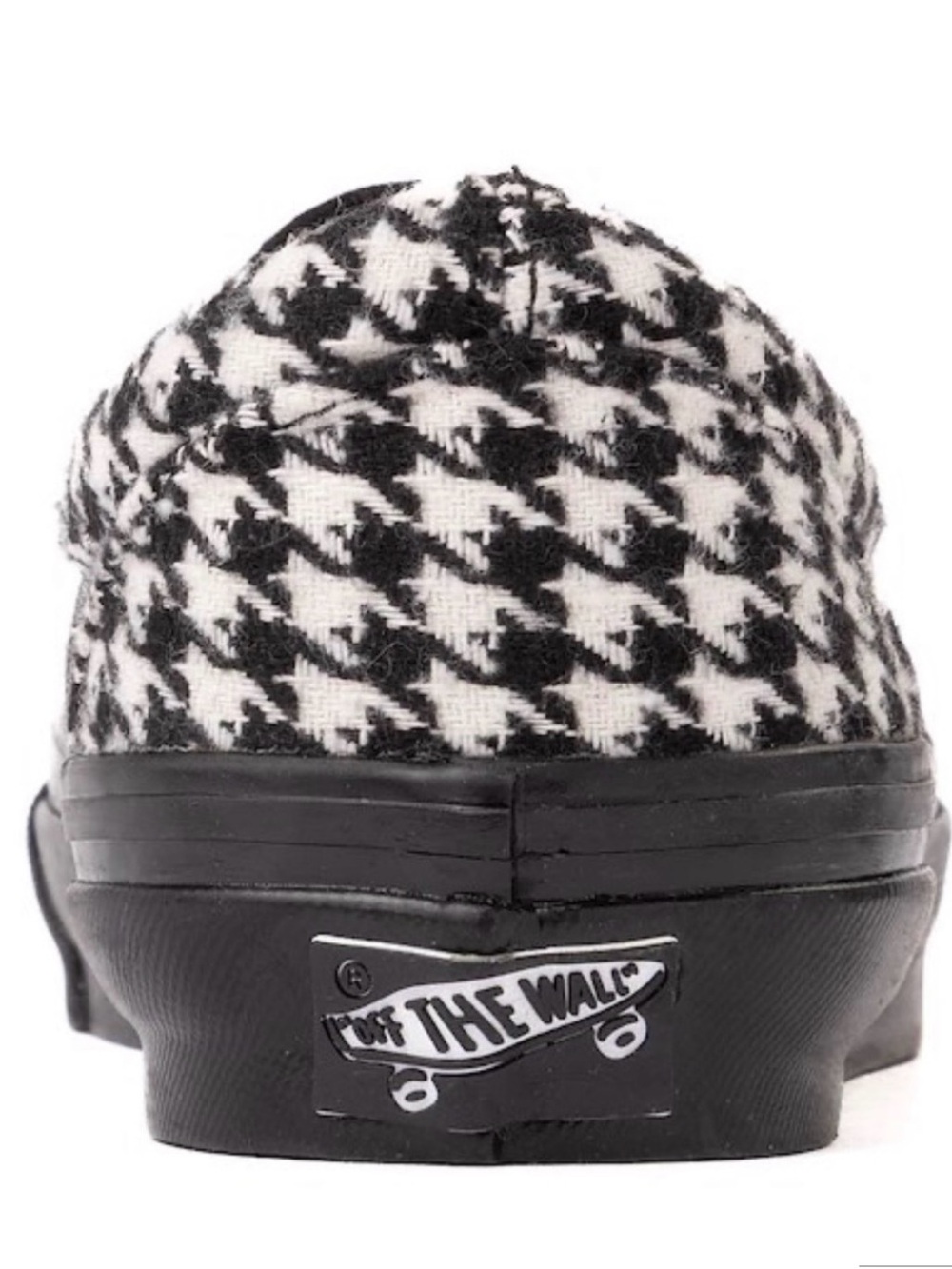 NEW Vans BLACK WHITE Houndstooth Print Slip on Sneakers SZ 8 - Picture 4 of 12